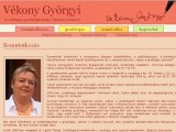 Vékony Györgyi honlapja